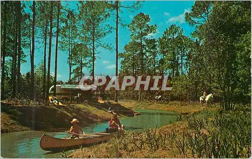 Cartes postales moderne Fort Wilderness In the heart of Walf Disney World at Fort Wilderness vacationing guests relax in