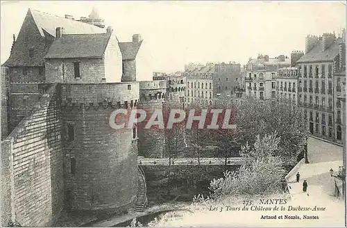 Cartes postales Nantes Les 3 Tours du Chateau de la Duchesse Anne