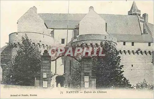 Cartes postales Nantes Entree du Chateau