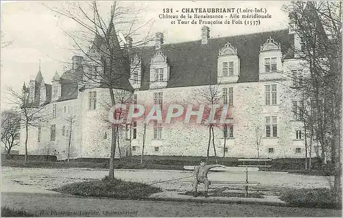 Ansichtskarte AK Chateaubriant (Loire Inf) Chateau de la Renaissance Aile meridionale et Tour de Francoise de Foi