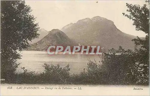 Cartes postales Lac d'Annecy Duingt vu de Talloires