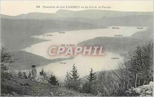 Ansichtskarte AK Panorama du Lac d'Annecy vu du Col de la Forclaz Enfants