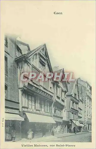 Cartes postales Vieilles Maisons rue Saint Pierre Ozanne (carte 1900) Caen