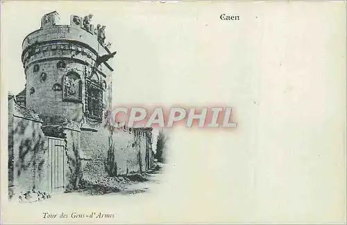 Cartes postales Tour des Gens d'Armes (carte 1900) Caen