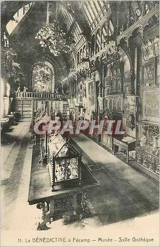 Cartes postales La Benedictine a Fecamp Musee Salle Gothique