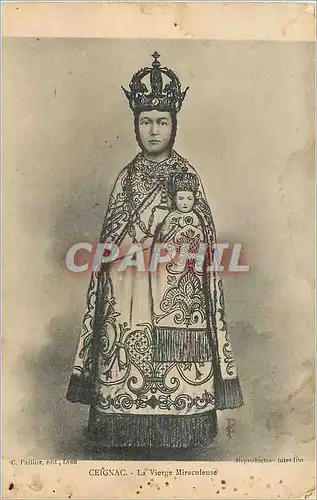 Ansichtskarte AK Ceignac La Vierge Miraculeuse