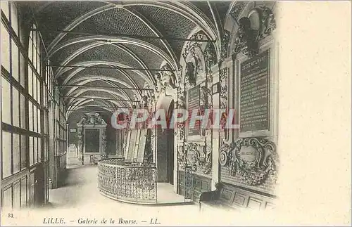Cartes postales Lille Galerie de la Bourse (carte 1900)