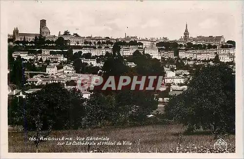 Moderne Karte Angouleme Vue Generale sur la Cathedrale et l'Hotel de Ville