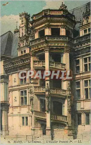 Ansichtskarte AK Blois Le Chateau L'Escalier Francois 1er