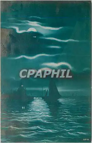 Cartes postales Bateau Phare