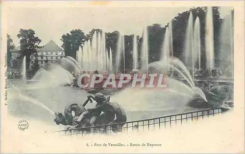 Cartes postales Parc de Versailles Bassin de Neptune
