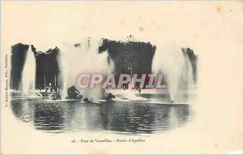 Cartes postales Parc de Versailles Bassin d'Apollon