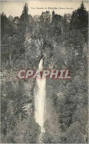 Cartes postales Vue Cascade de Chelde (Haute Savoie)