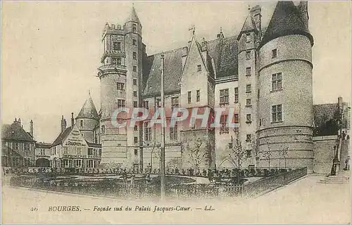 Cartes postales Bourges Facade sud du Palais Jacque Coeur