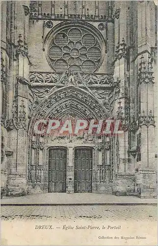 Cartes postales Dreux Eglise Saint Pierre Le Portail