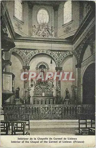 Cartes postales Interieur de la Chapelle du Carmel de Lisieux