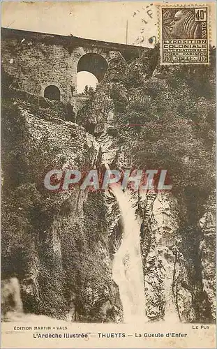 Cartes postales L'Ardeche Illustree Thueyts La Gueule d'Enfer