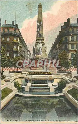Cartes postales Lyon Le Monument Carnot Place de la Republique