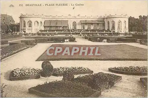 Cartes postales Deauville Plage Fleurie Le Casino