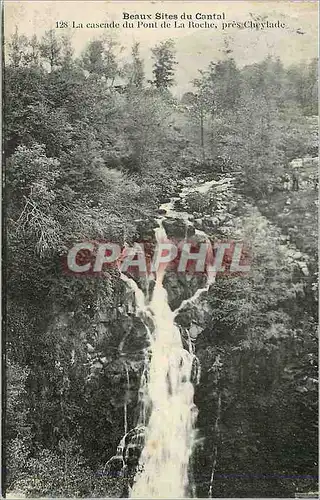 Ansichtskarte AK Beaux Sites du Cantal La cascade du Pont de la Roche pres Cheylade