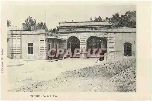Cartes postales Verdun Porte St Paul Militaria WWI