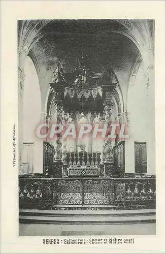 Cartes postales Verdun Cathedrale Choeur et Maitre Autel