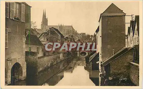 Ansichtskarte AK Chartres (Eure et Loir) L'Eure au Pont St Hilaire La Douce France