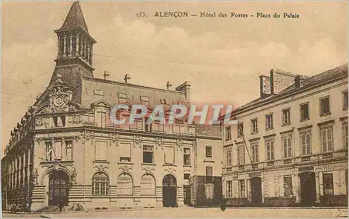 Cartes postales Alencon Hotel des Portes Place du Palais