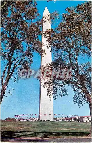 Cartes postales moderne The Washington Monument The White marble shaft rises 555 feet and may be reached by elevator in