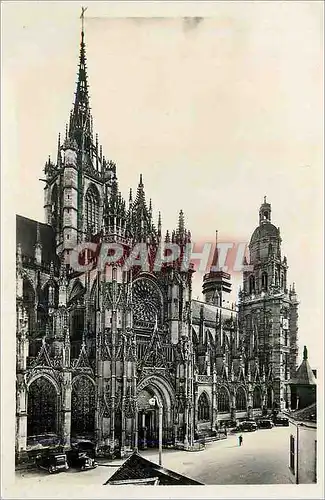 Moderne Karte Evreux (Eure) Cathedrale portail nord