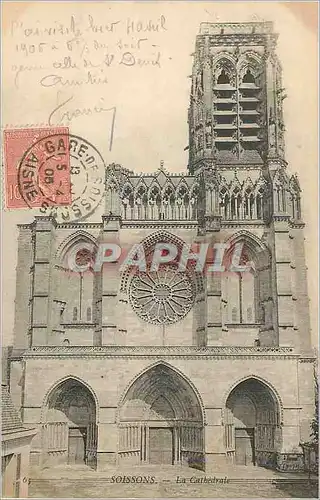 Cartes postales Soissons La Cathedrale
