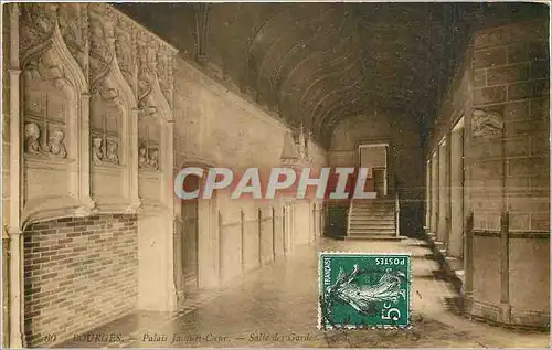 Cartes postales Bourges Palais Jacques Coeur Salle des Gardes