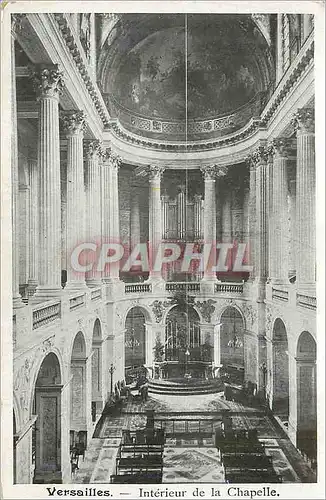 Ansichtskarte AK Versailles Interieur de la Chapelle Orgue