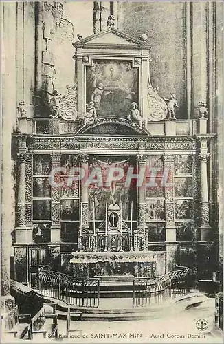 Cartes postales Basilique de Saint Maximin Autel Corpus Domini