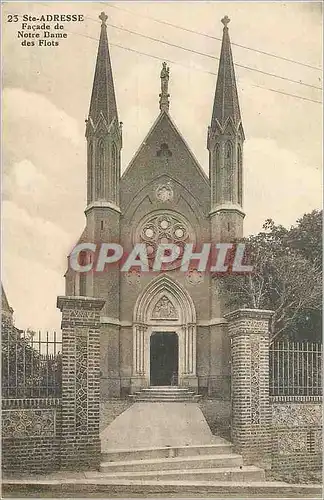 Cartes postales Ste Adresse Facade de Notre Dame des Flots