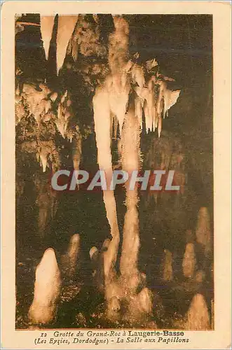 Cartes postales Grotte du Grand Roc a Laugerie Basse Les Eyzies Dordogne La Salle aux Papillons