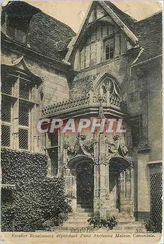 Ansichtskarte AK Beauvais Escalier Renaissance dependant d'une Ancienne Maison Canoniale