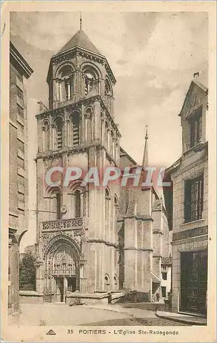 Cartes postales Poitiers L'Eglise Ste Radegonde