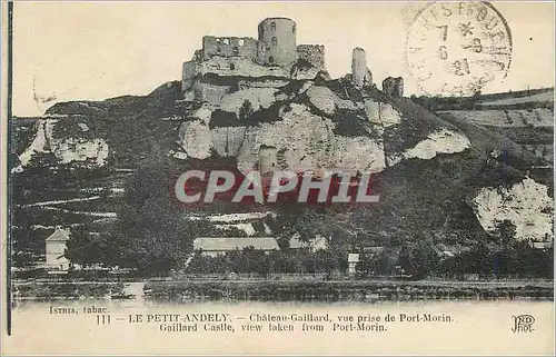 Ansichtskarte AK Le Petit Andely Chateau Gaillard vue prise de Port Morin