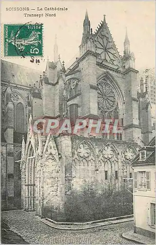 Ansichtskarte AK Soissons La Cathedrale Transept Nord