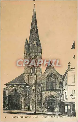 Cartes postales Montivilliers (S I) Facade de l'Eglise