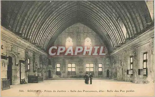 Cartes postales Rouen Palais de Justice Salle des Procureurs dite Salle des Pas perdus