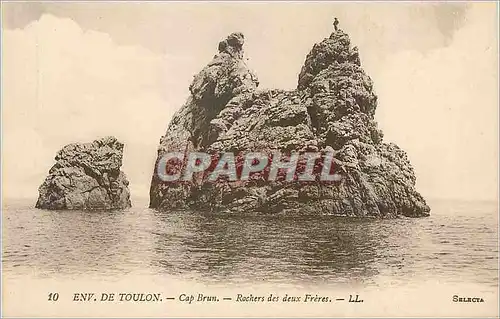 Ansichtskarte AK Env de Toulon Cap Brun Rochers des deux Freres