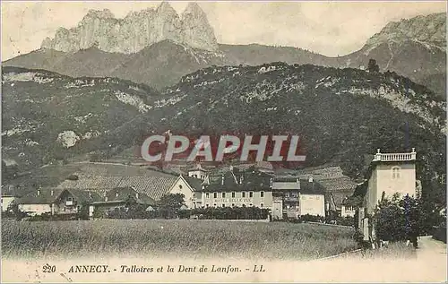 Cartes postales Annecy Talloires et la Dent de Lanfon