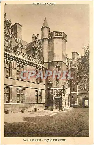 Cartes postales Musee de Cluny Cour d'Honneur Facade principale