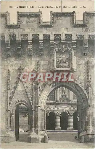 Ansichtskarte AK La Rochelle Porte d'Entree de l'Hotel de Ville