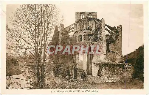 Cartes postales Abbaye de Hambye Cote Abside