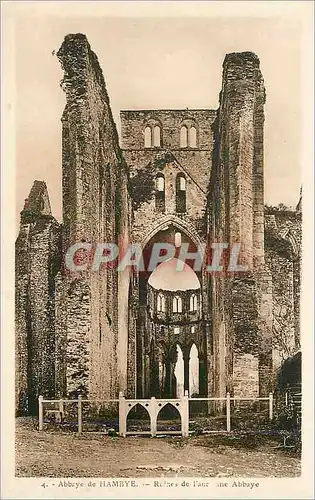 Ansichtskarte AK Abbaye de Hambye Ruines de l'ancienne Abbaye
