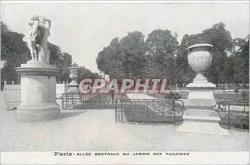 Ansichtskarte AK Paris Allee centrale du Jardin des Tuileries