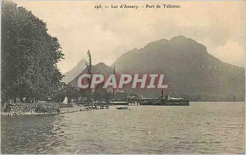 Ansichtskarte AK Lac d'Annecy Port de Talloires Bateau